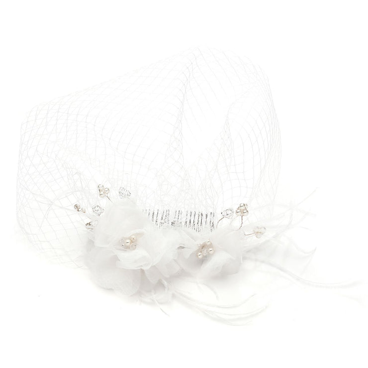 Handmade Hair Flowers accessory (Cap form | Flowers | Pearls | Swarovski stones)